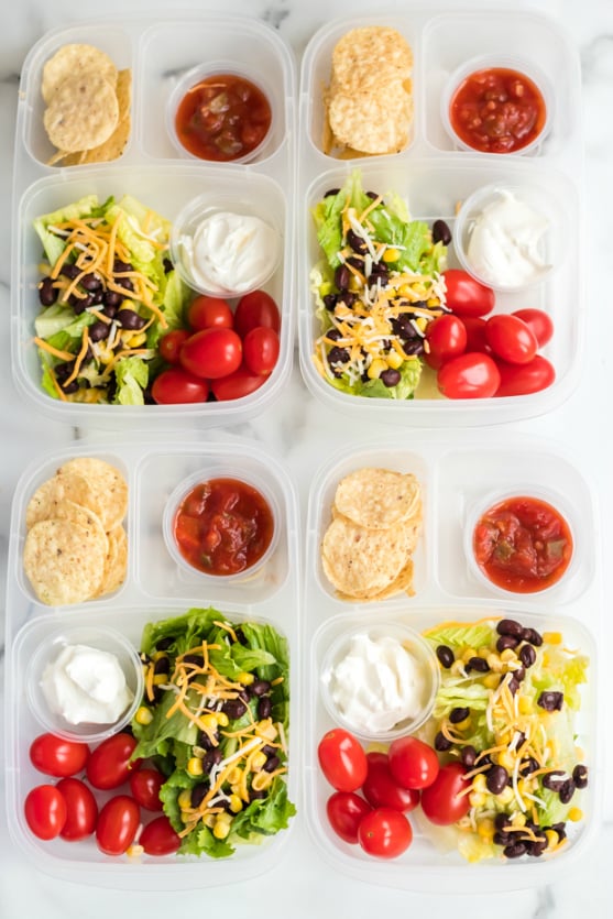 Healthy Taco Salad Lunchbox Idea