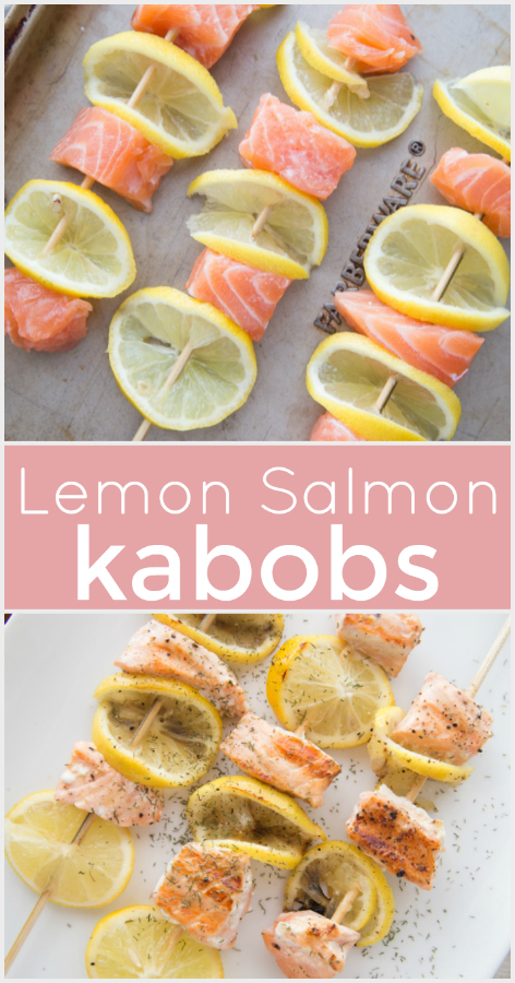 Lemon Salmon Kabobs recipe #familyfreshmeals #salmon #kabobs #cleaneating #healthy via @familyfresh