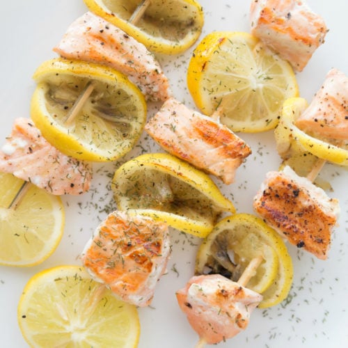 Lemon Salmon Kabobs Recipe - Family Fresh Meals