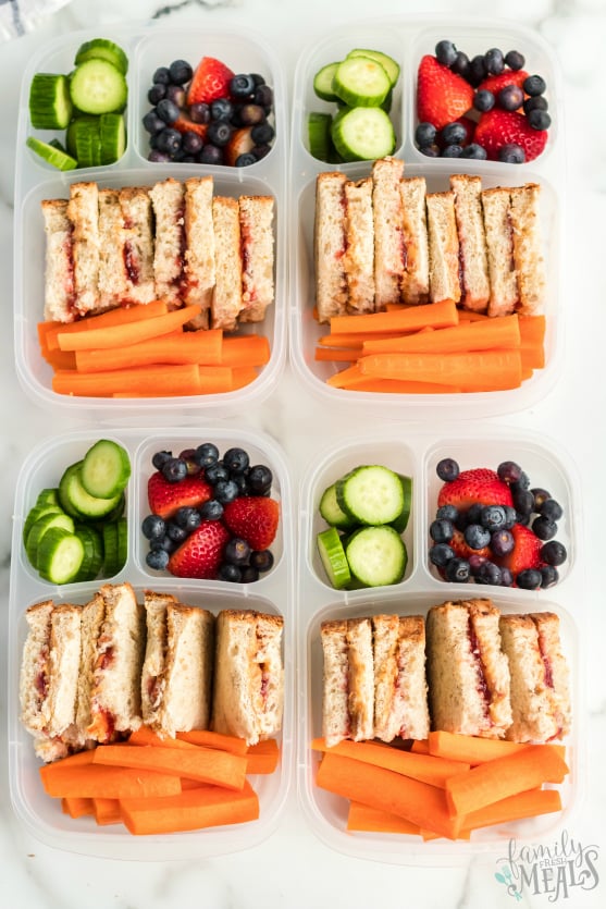 Peanut Butter Jelly Protein Boxes