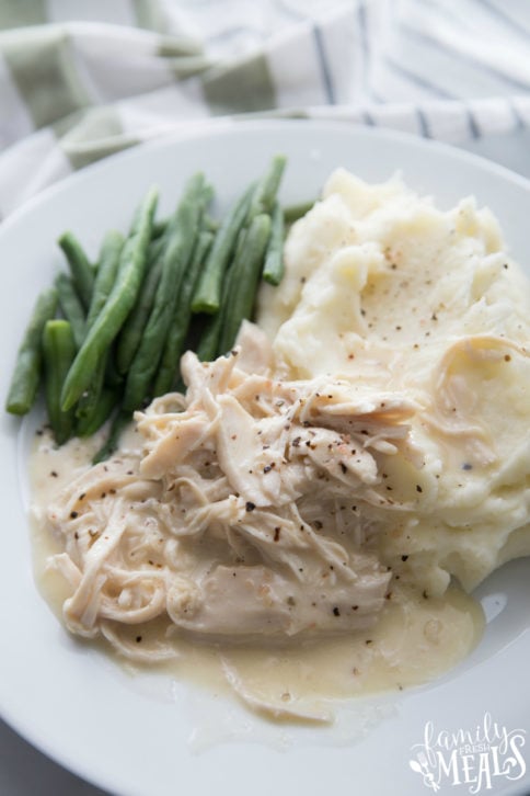 Crockpot Chicken and Gravy {+ VIDEO } - Family Fresh Meals