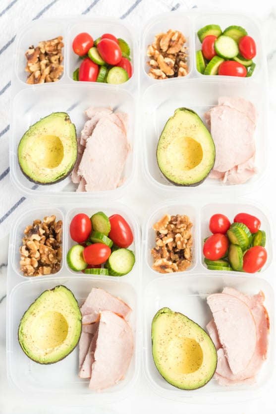 Avocado Keto Lunchbox Idea - Family Fresh Meals Easy Lunch idea