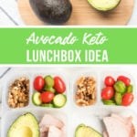 Avocado Keto Lunchbox Idea from Family Fresh Meals