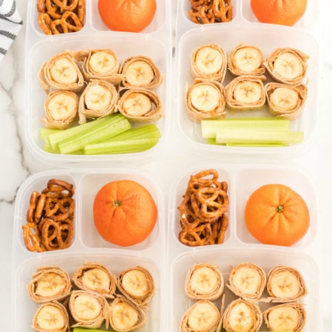 Banana Roll Up Lunch Box Idea - Family Fresh Meals