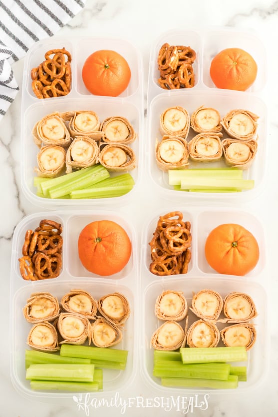 Banana Roll Up Lunch Box Idea