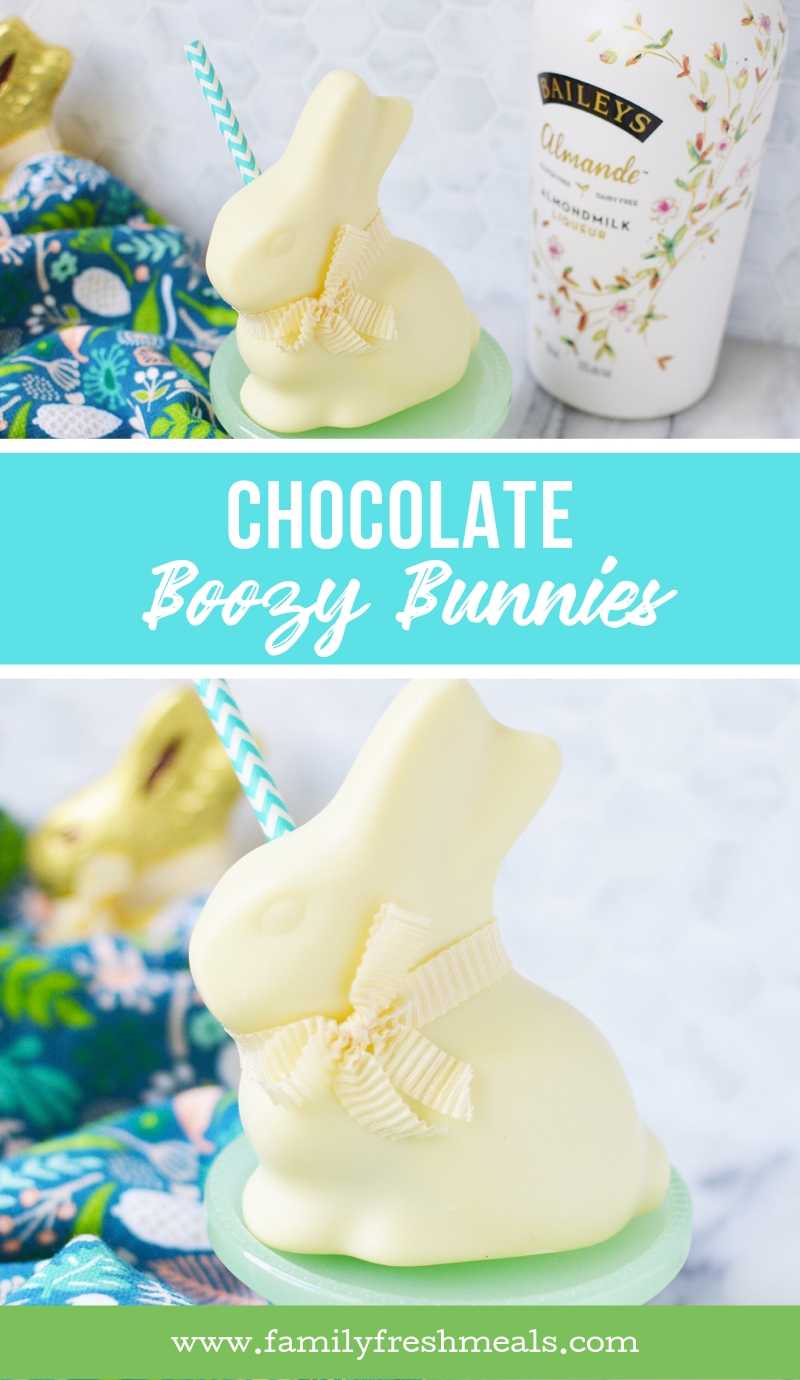 Chocolate Boozy Bunnies - #familyfreshmeals #chocolate #boozy #easter #dessert  via @familyfresh