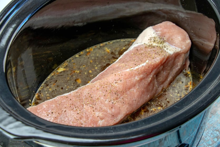 Crockpot Pork Loin - Pork Loin in slow cooker - Family Fresh Meals