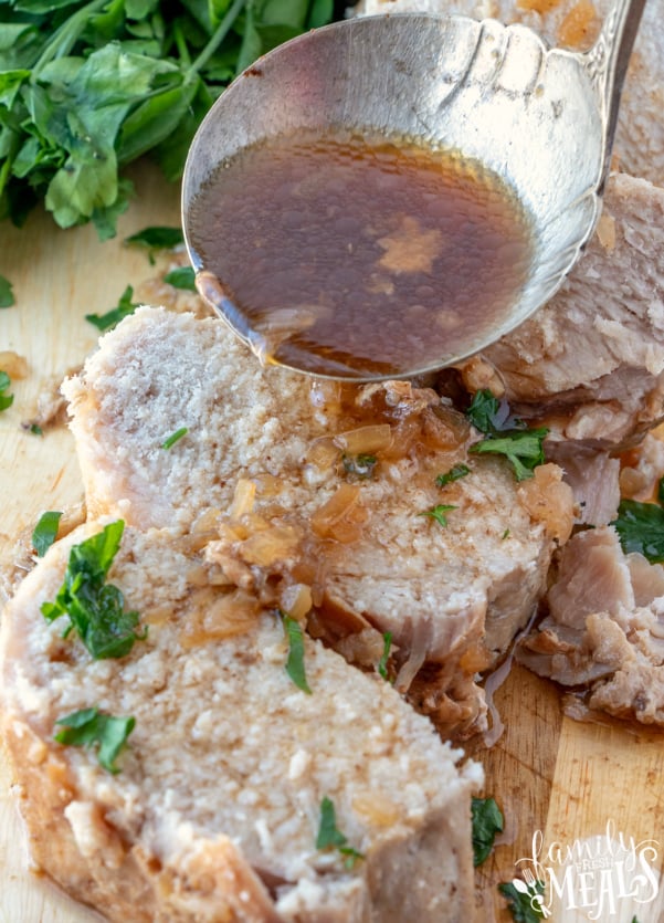 bent defile Procent Crockpot Pork Loin Recipe {+ video} - Family Fresh Meals