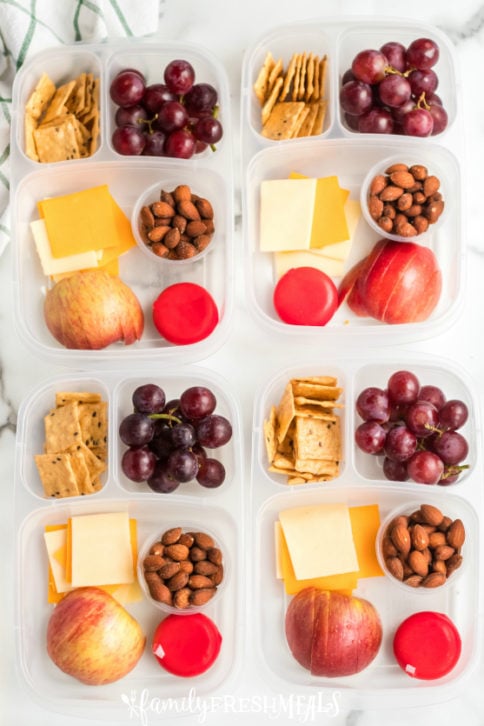 DIY Cheese and Crackers Lunchables - Family Fresh Meals Lunch Box Idea