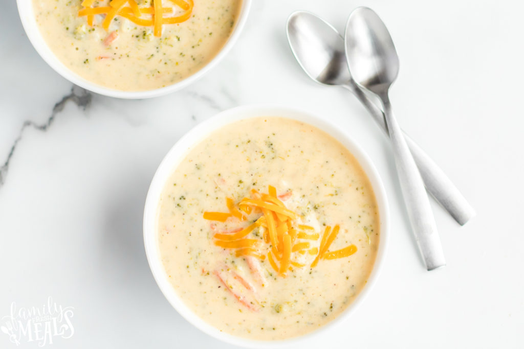 Instant Pot Broccoli Cheese soup - Family Fresh Meals - Pressure cooker broccoli cheese soup