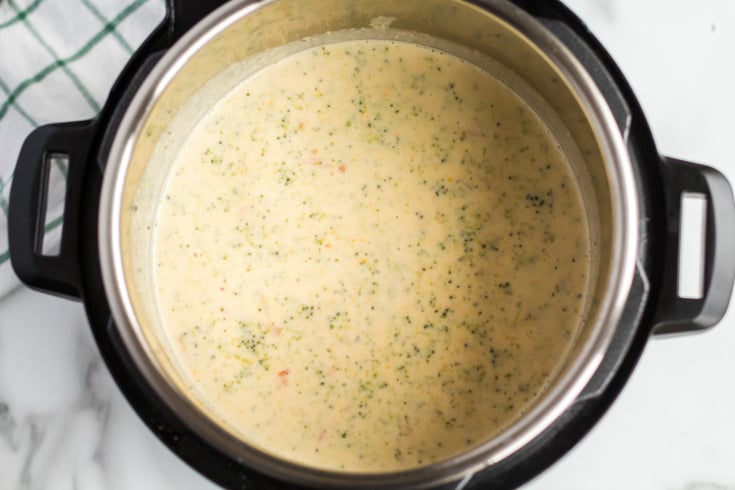 Instant Pot Broccoli Cheddar Soup - Family Fresh Meals
