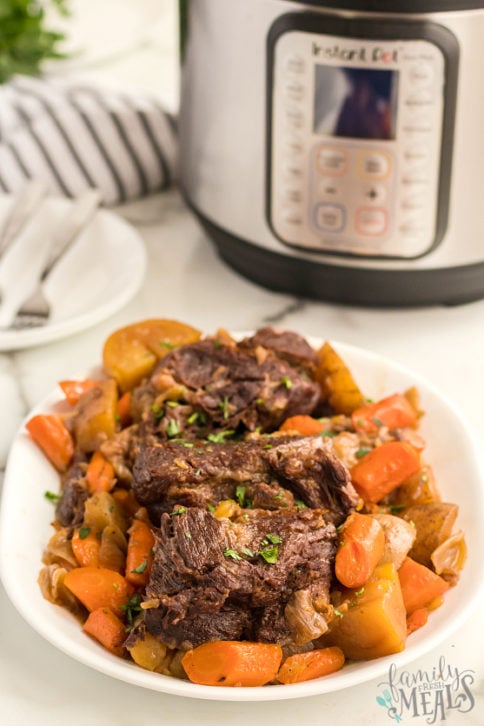 Easy Instant Pot Pot Roast Dinner - Family Fresh Meals