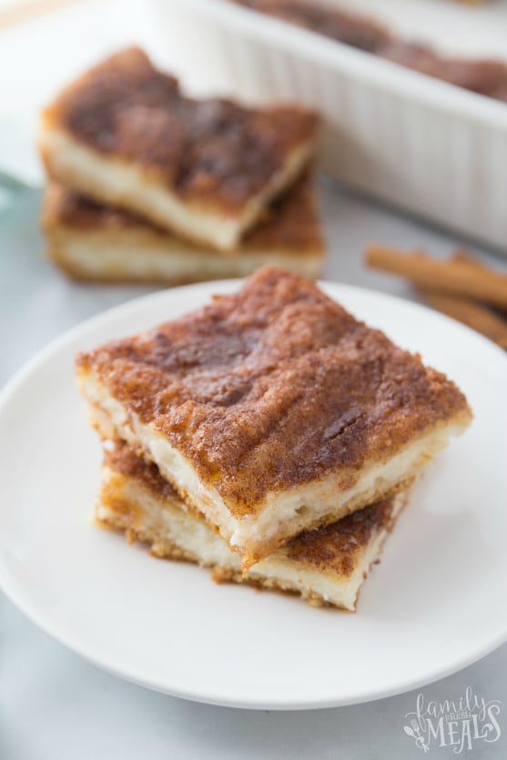 Churro Cheesecake Bars - Family Fresh Meals dessert recipe