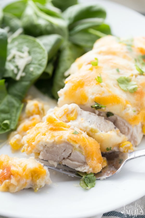 Creamy Fiesta Chicken Bake - Family Fresh Meals Easy Recipe