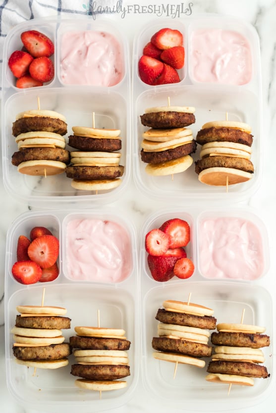 DIY Lunchable Brunchable Sausage Lunchbox - Family Fresh Meals