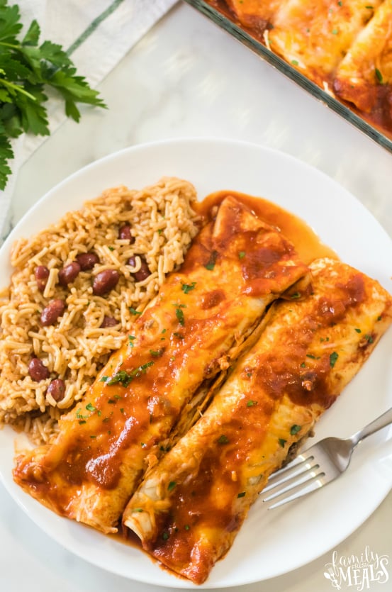 Easy Beef Enchiladas