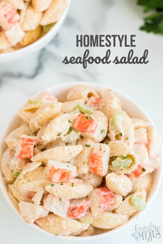 Homestyle Seafood Pasta Salad Family