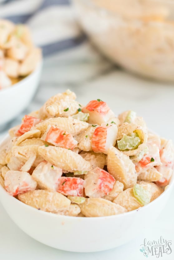 Homestyle Seafood Pasta Salad Family