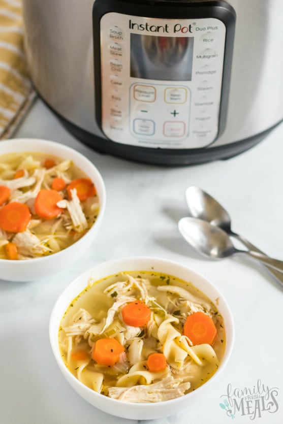 Instant Pot Chicken Noodle Soup Recipe - Family Fresh Meals