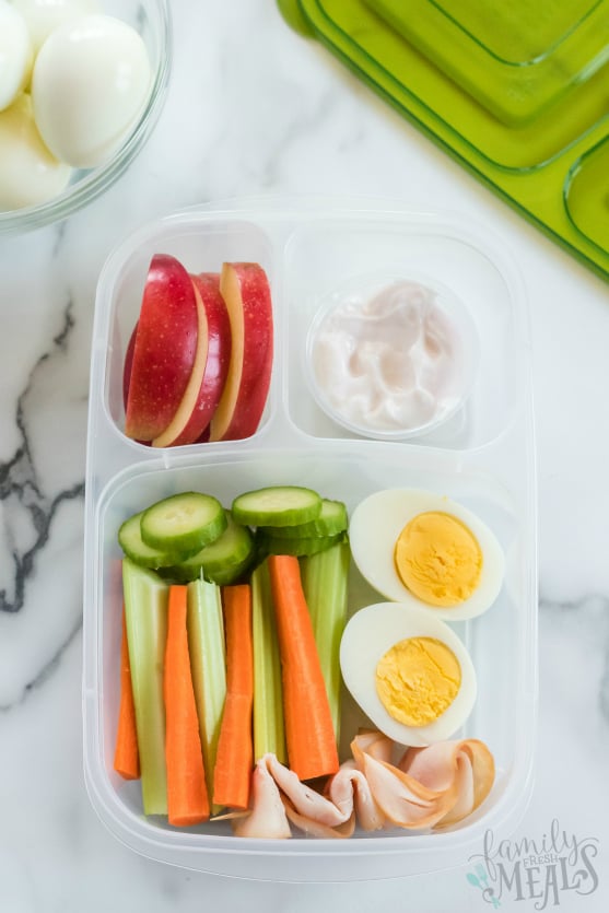 Instant Pot Hard Boiled Eggs - Zero Point Weight Water lunchbox with hard boiled eggs - Family Fresh Meals