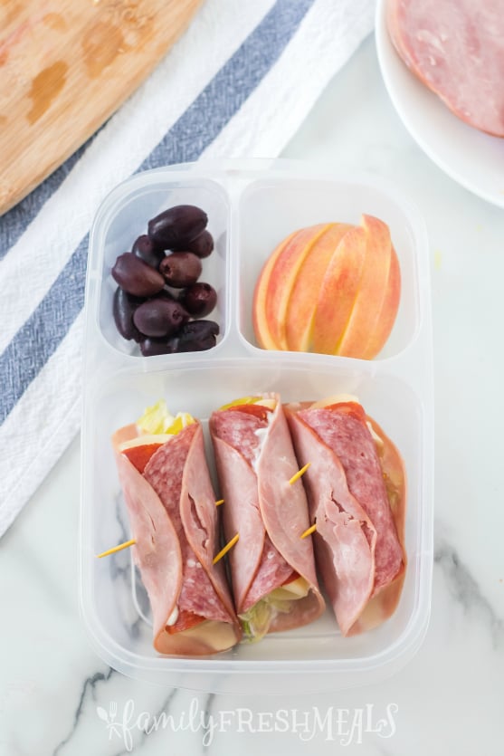 Keto Low Carb Sandwich Lunchbox - Family Fresh Meals