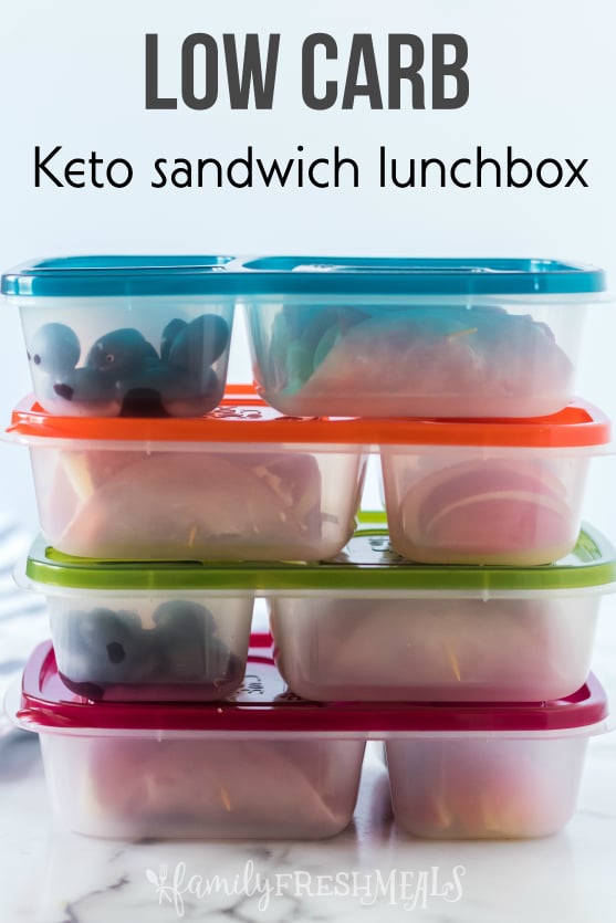 Keto Low Carb Sandwich Lunchbox Ideas - Family Fresh Meals