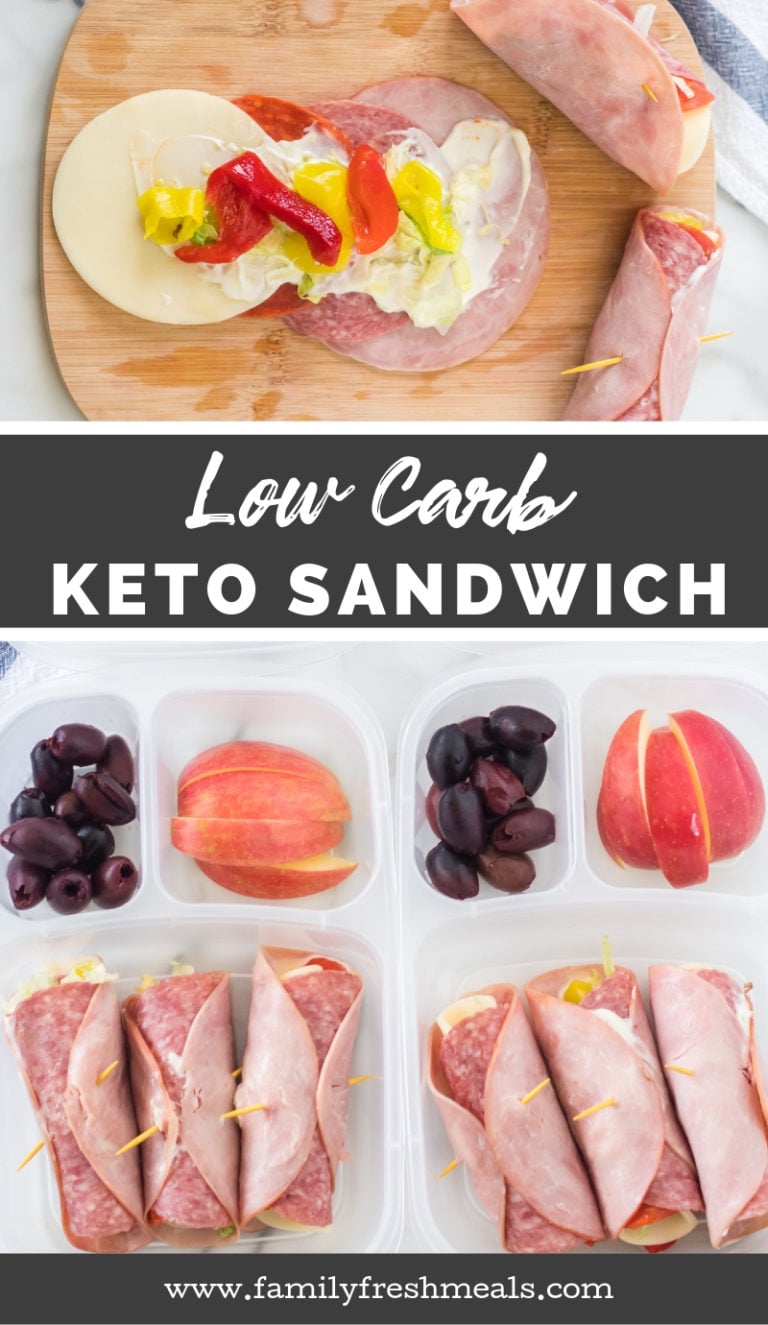 Keto Low Carb Sandwich Lunchbox Family Fresh Meals