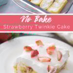 No Bake Strawberry Twinkie Cake Recipe from Family Fresh Meals