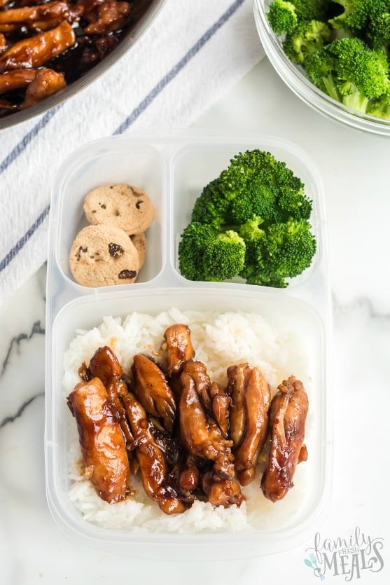 Teriyaki Chicken Lunchbox Idea - Packed for lunch - Family Fresh Meals