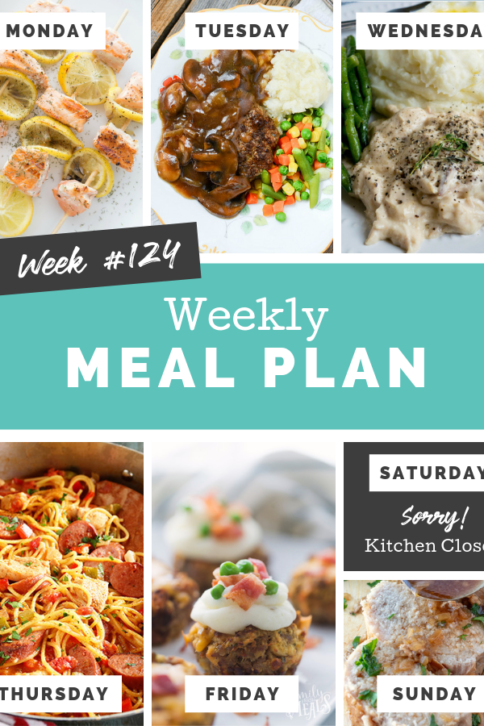 Easy Weekly Meal Plan Week 124 - Family Fresh Meals