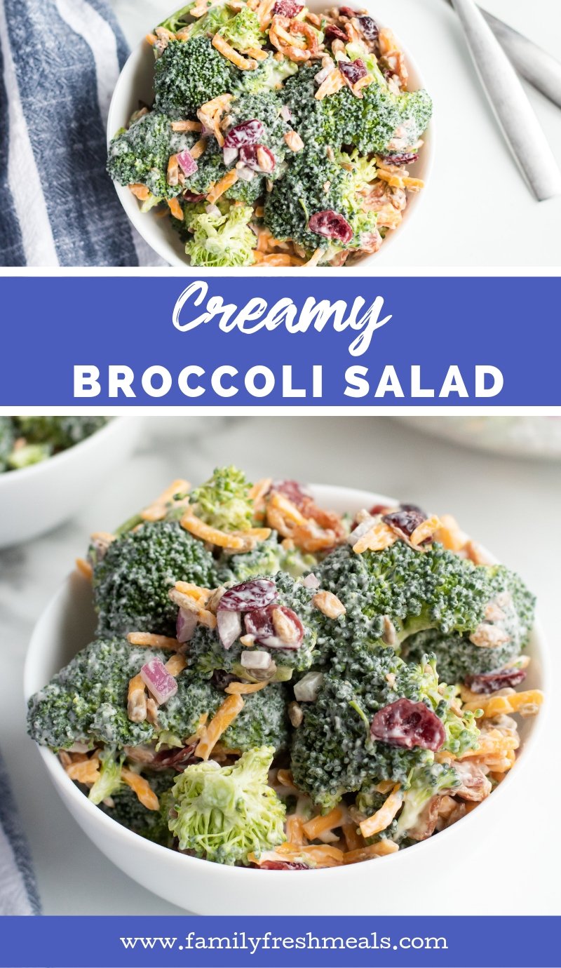Creamy Broccoli Salad recipe from Family Fresh Meals