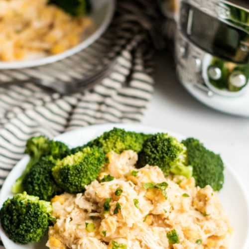 Crockpot Creamy Chicken and Rice - Family Fresh Meals