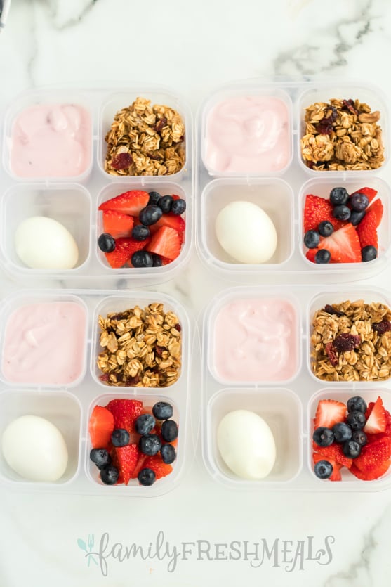 Grab and Go Yogurt Parfait Boxes - Easy Budget Recipes