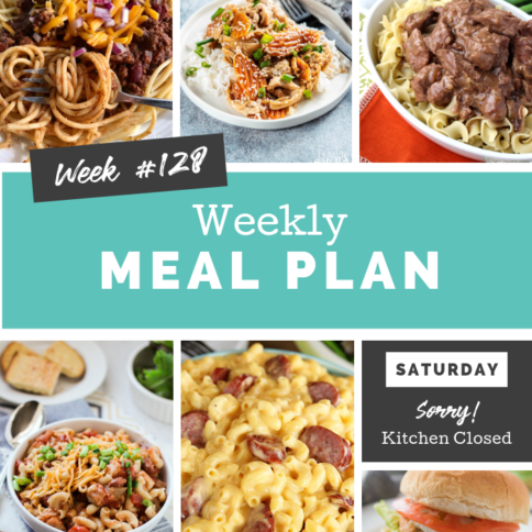 Easy Weekly Meal Plan Week 128