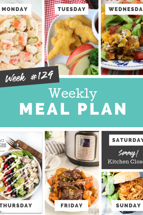 Easy Weekly Meal Plan Week 129