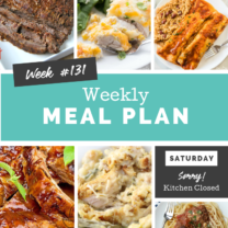 Easy Weekly Meal Plan Week 131