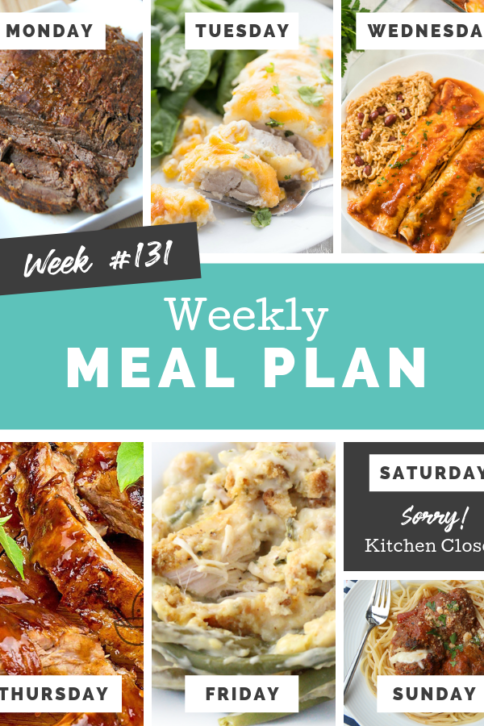 Easy Weekly Meal Plan Week 131