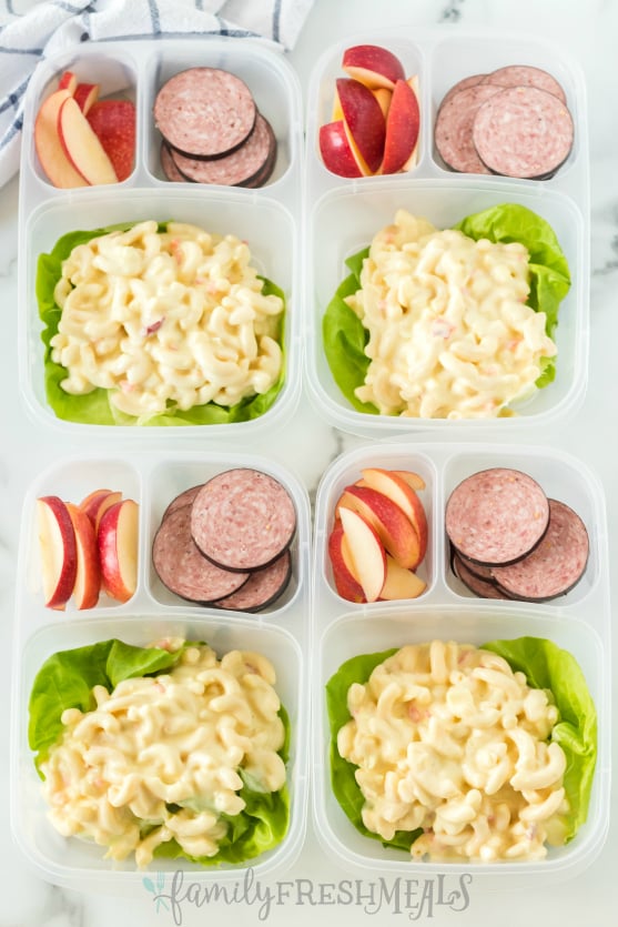 Pasta Salad Lunch Box Ideas (Nut Free) - Easy Peasy Meals