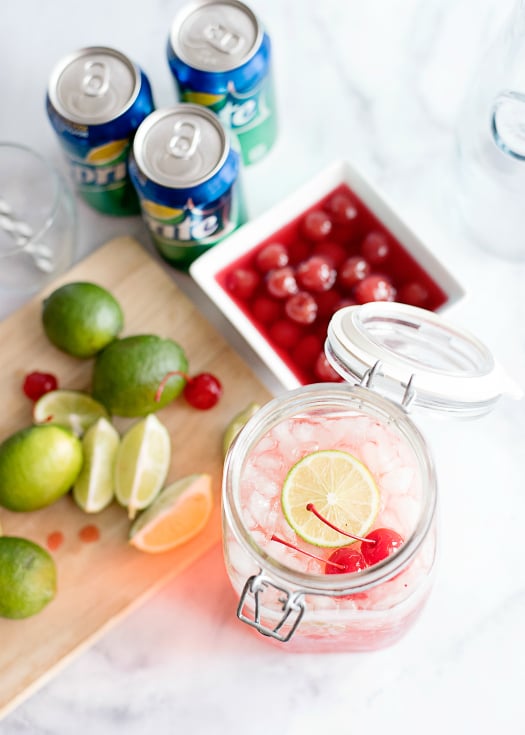 Sonic Cherry Limeade - drink in a pitcher