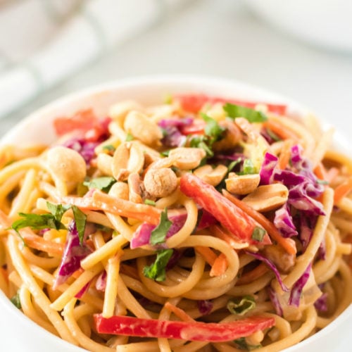 Thai Spaghetti Pasta Salad Recipe - Family Fresh Meals