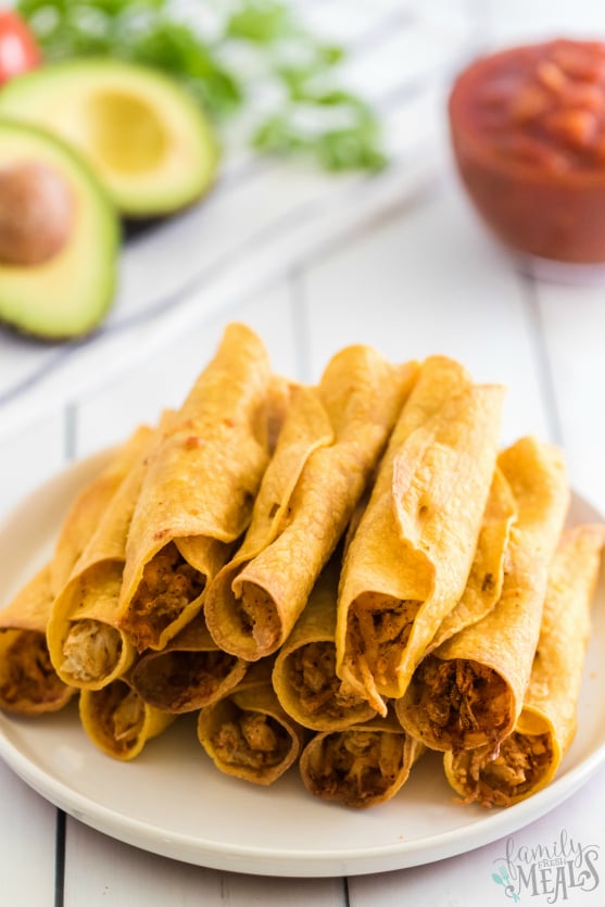 Easy Chicken Taquitos Recipe - Family Fresh Meals