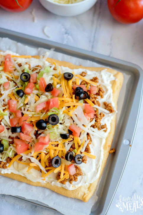 Easy Fiesta Taco Pizza Recipe - Family Fresh Meals Recipe