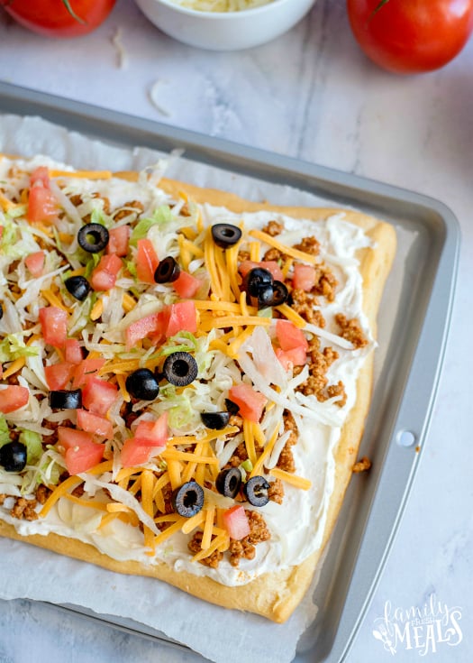 Easy Fiesta Taco Pizza Recipe - Family Fresh Meals Recipe