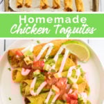 Easy Homemade Chicken Taquitos recipe from Family Fresh Meals