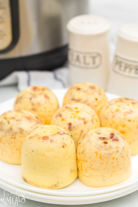 Instant Pot Bacon Cheddar Egg Bites