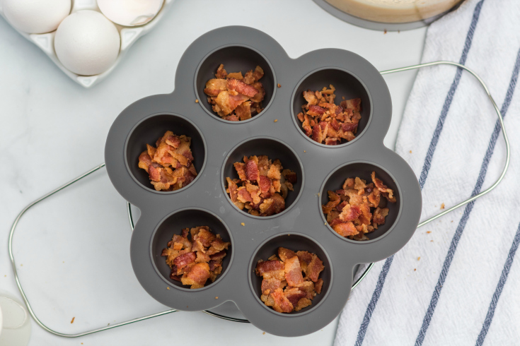 Instant Pot Bacon Cheddar Egg Bites - Cooking with Curls