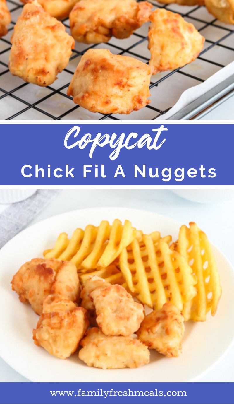 Copycat Chick Fil A Nuggets Recipe  via @familyfresh