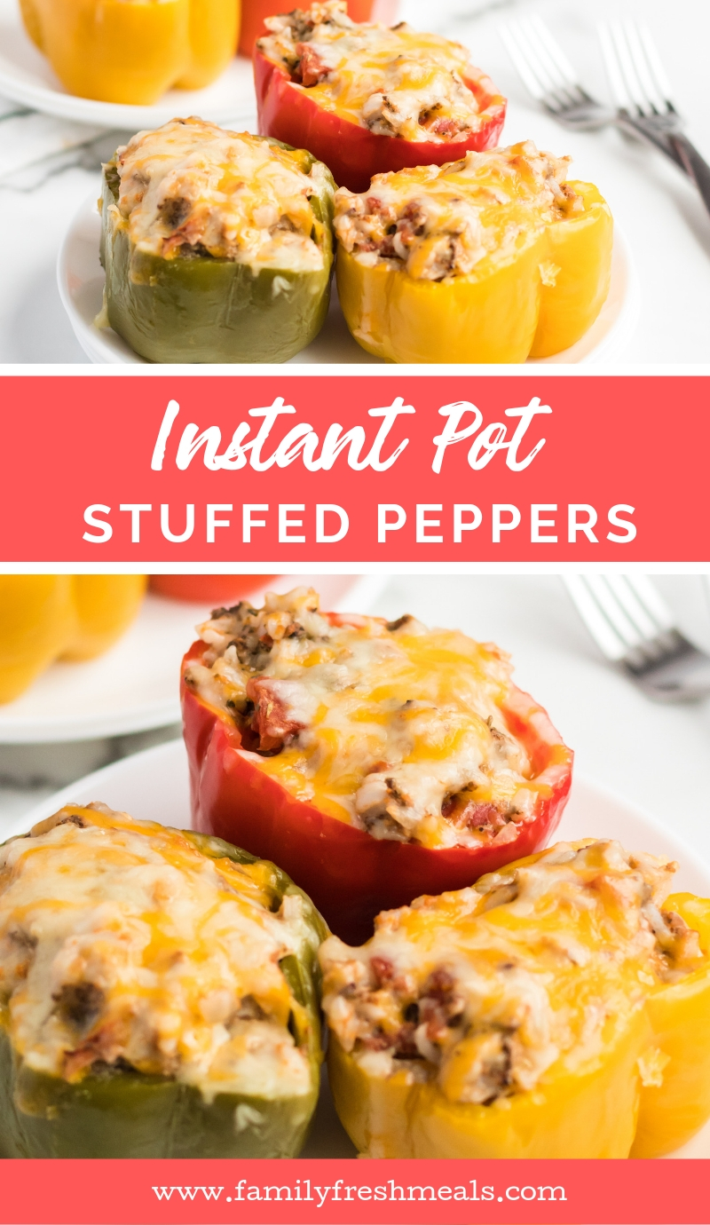 Instant Pot Stuffed Peppers Recipe from Family Fresh Meals