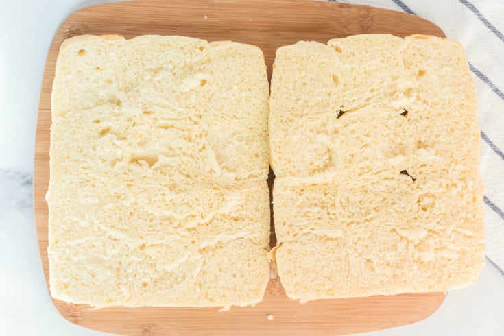 Mini Sliders Lunchbox Idea - Hawaiian sheet roll sliced in half