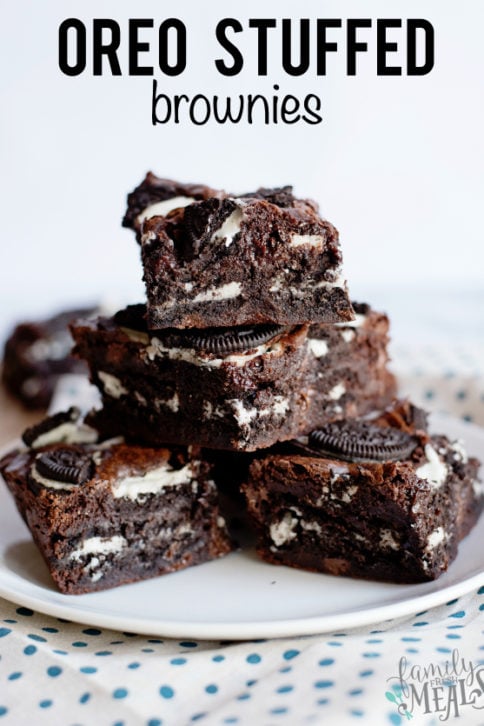 Oreo Stuffed Brownies Recipe - Family Fresh Meals Dessert